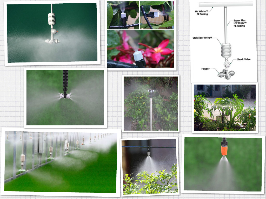greenhouse fogger irrigation four way irrigation mist fogger