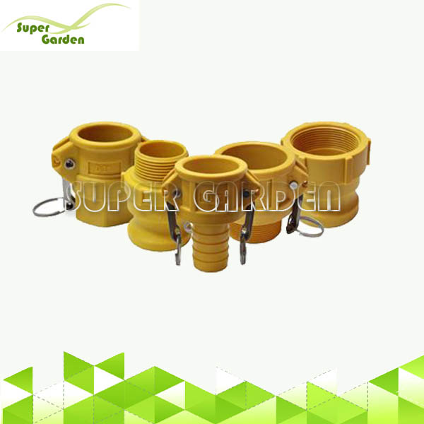 Nylon flexible and quick fast connect camlock coupling