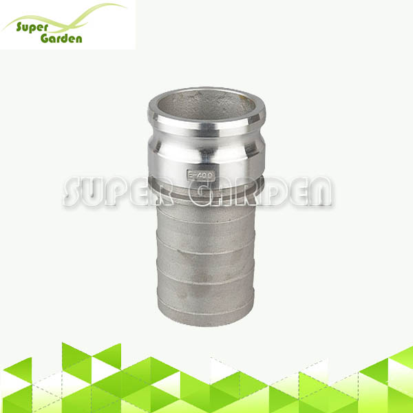 Type E Aluminum quick camlock coupling with Male Adapter and Hose Shank