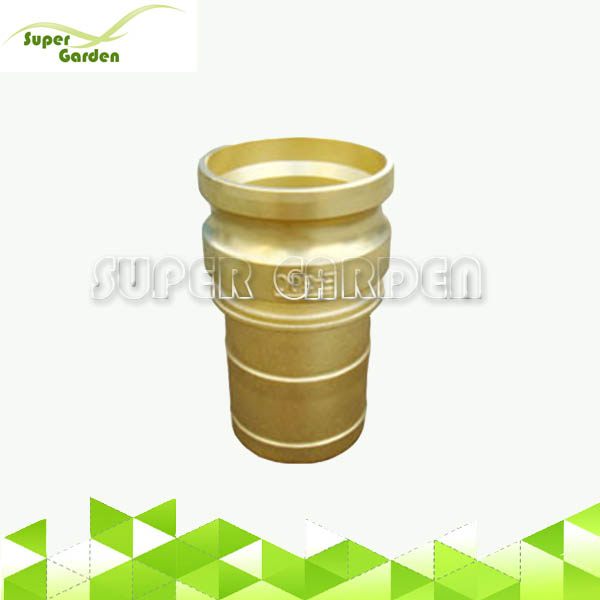 Type E PVC layflat hose brass Male Adapter and Hose Shank camlock fittings