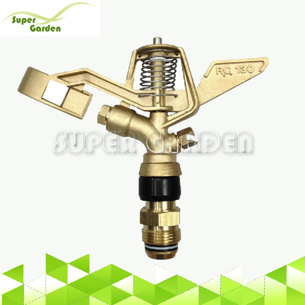 SGS1402 Lawn Watering And Irrigation 360 Rotary Garden Brass Impact Sprinkler