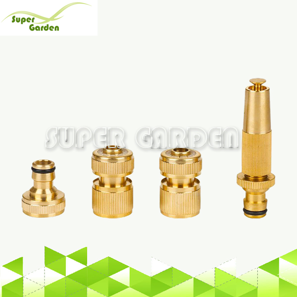 SGG5124 High quality adjustable brass water spray nozzle set for garden and home use