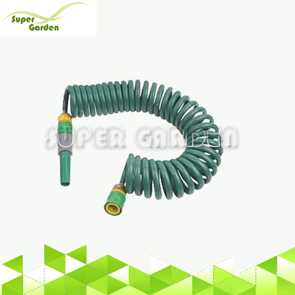 SGG5404 Garden Watering EVA Water Coil Hose with Plastic adjustable nozzle