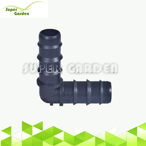 SGD2105 Agricultural drip irrigation system plastic barbed equal elbow for drip line
