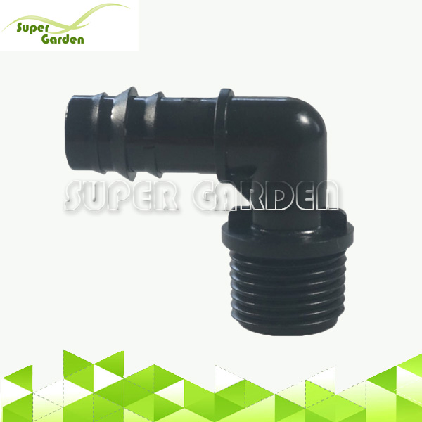 SGD2108 farm drip line irrigation system fittings 90 degree male Elbow