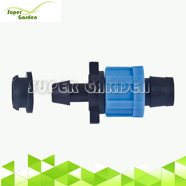 SGD2204B Drip Irrigation Tape PVC Offtake Connector with rubber grommet