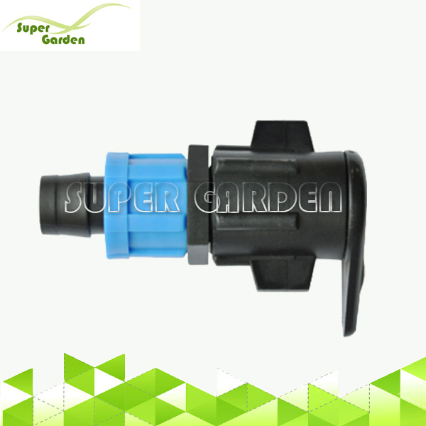 SGD2213 Farm irrigation system pvc layflat hose to drip tape bypass connector