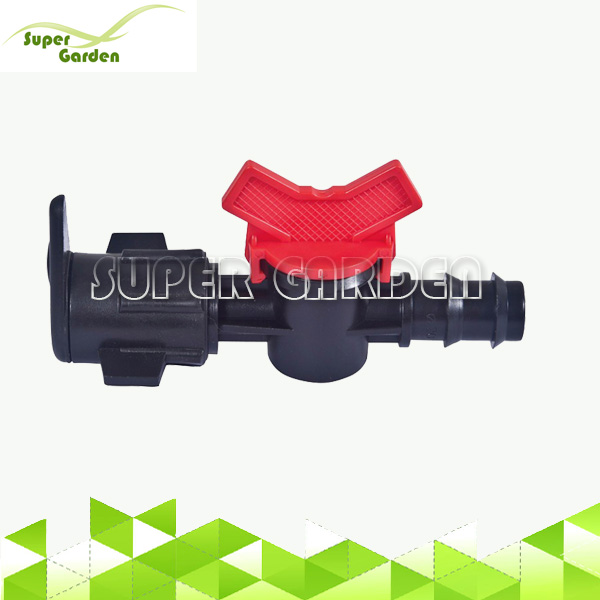 SGD2237 Drip irrigation system accessories offtake mini barbed valve for PVC layflat hose and drip line