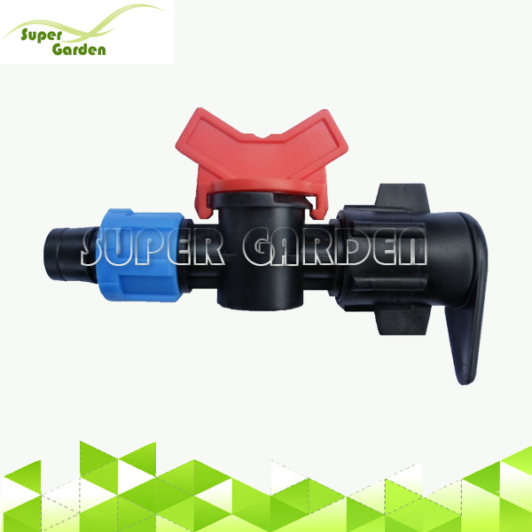 SGD2238 Drip irrigation system accessories layflat host to drip tape bypass offtake mini valve 