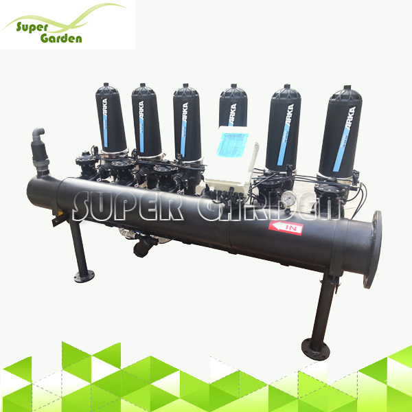 SGABF4712,SGABF4713 T Type Auto Backflushing sand filter for Farm Irrigation Systems