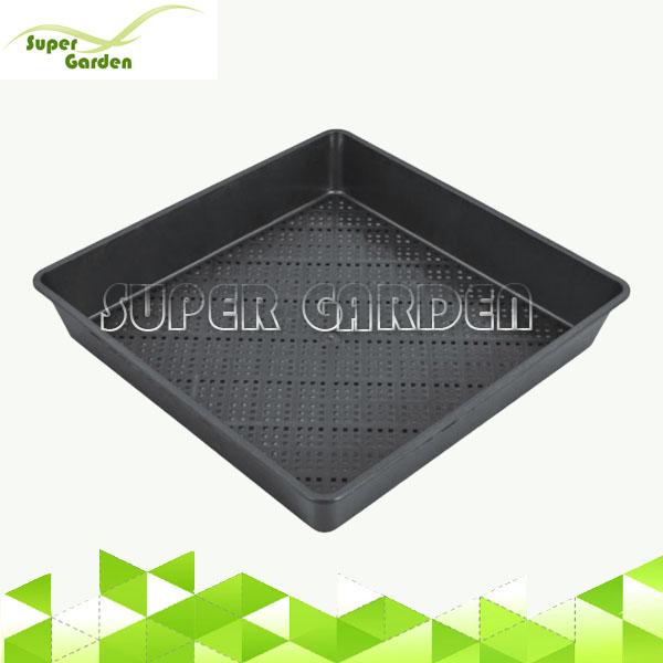 SGF7005 Durable Use Square Plastic Nursery Tray Plate Plastic Flat Seeding Tray