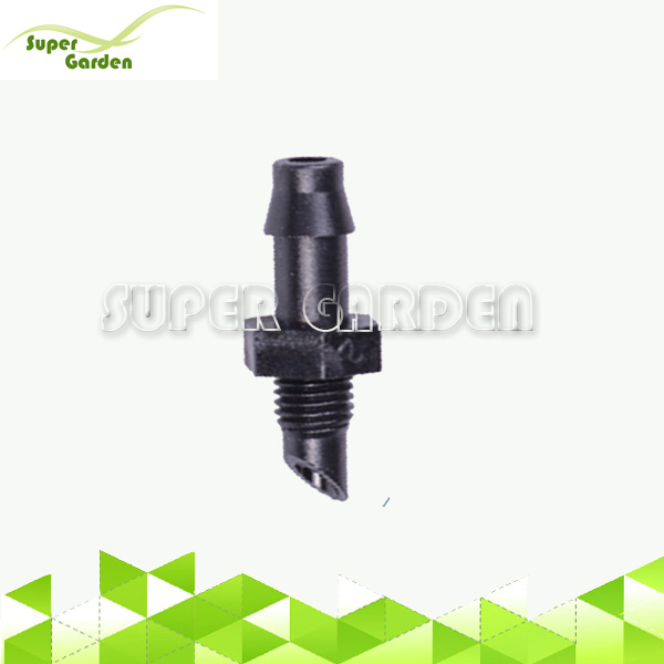 SGM3302 Micro sprinkler irrigation 4/7 barbed connector accessories with thread end