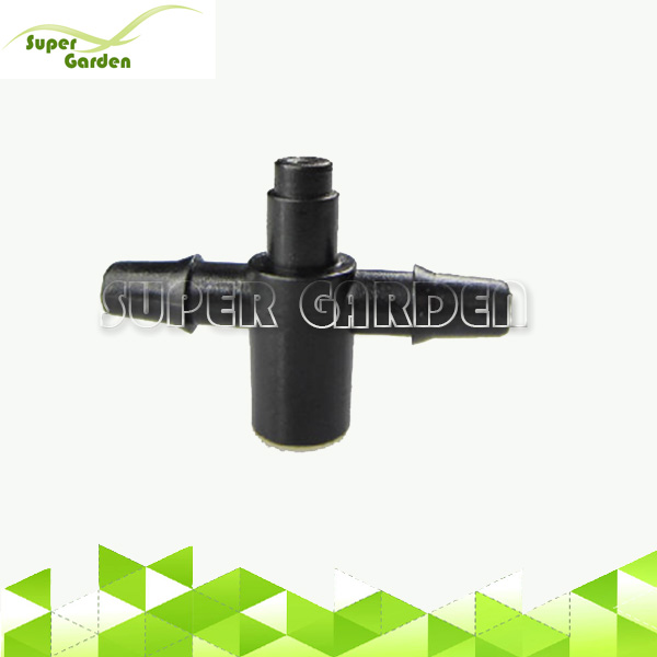 Micro irrigation system fittings three way barbed connector for micro sprinkler 