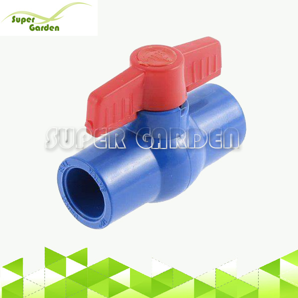 SGF9300 Farm irrigation water supply system plastic Blue PVC compact ball valve 