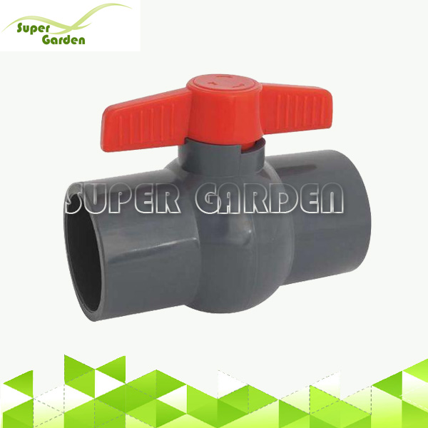 SGF9300 Good Quality Grey PVC Water Compact Ball Valve for Agriculture Irrigation