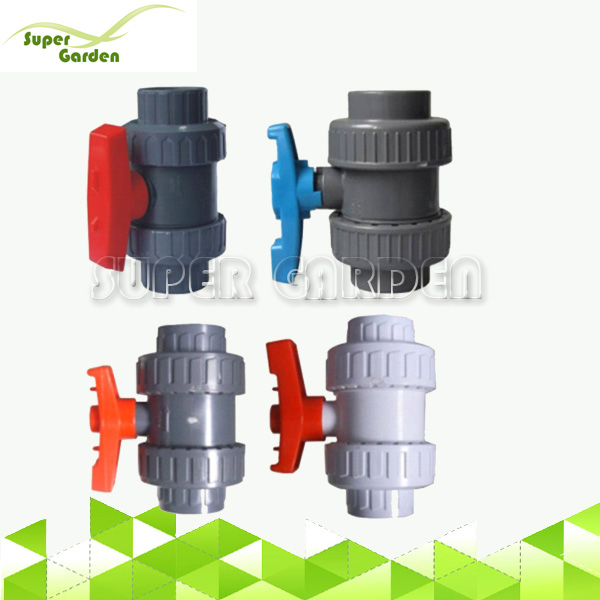 SGF9402 Plastic Irrigation Valve PVC Double True Union Ball Valve