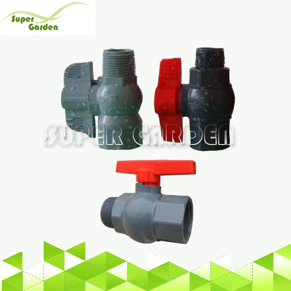 SGF9502 PVC male to female thread octaognal ball valve for agriculture irrigation