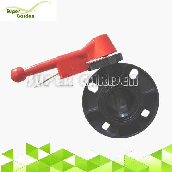 SGF9702 PVC Butterfly valve with iron handle butterfly valve pvc for supply irrigation