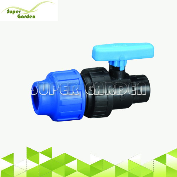 SGF9906F Agricultural HDPE Pipe PP Single True Union Compression Female Thread Ball Valve