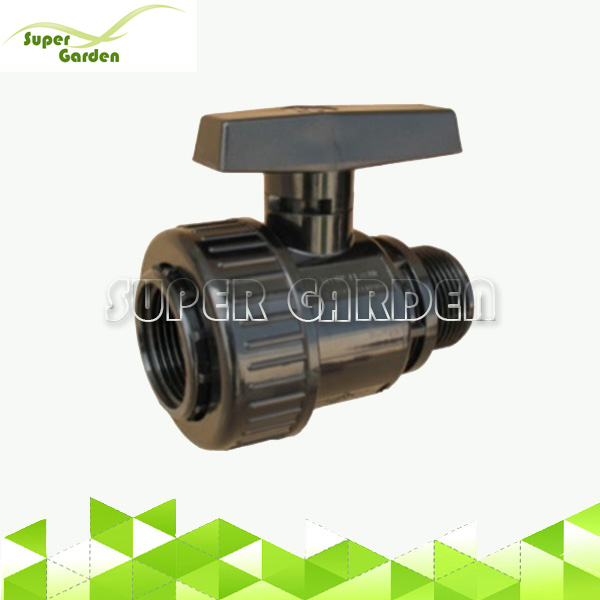 SGF9902 PVC single union male thread ball valve for water supply system