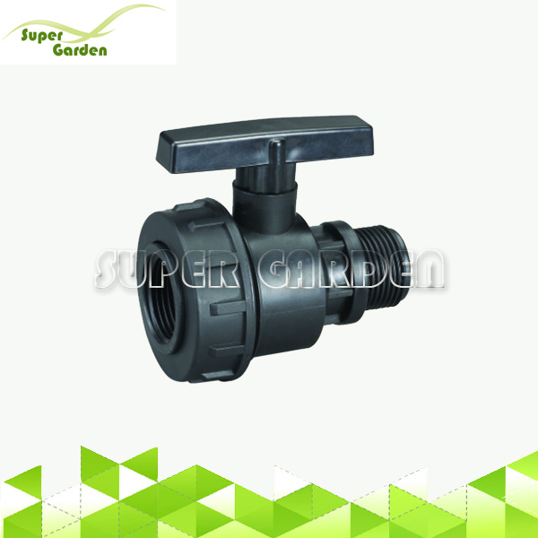 SGF9903-1 PP male thread single union ball valve for water irrigation system
